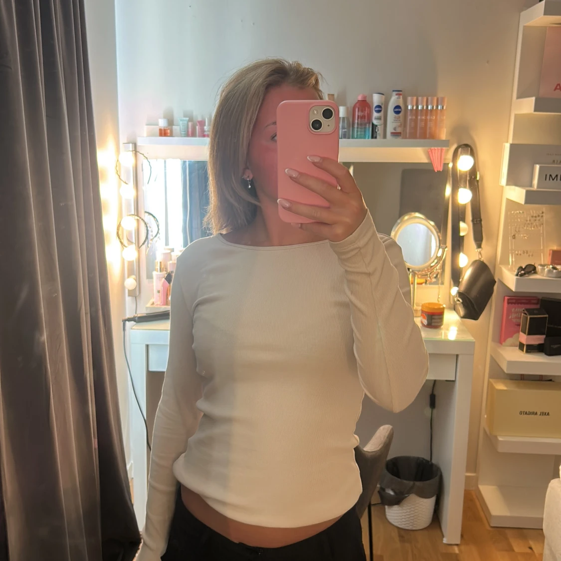 Beige långärmad tröja från Hm