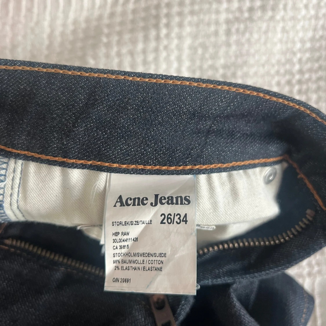 Mörkblå Acne Jeans  W26 - 3