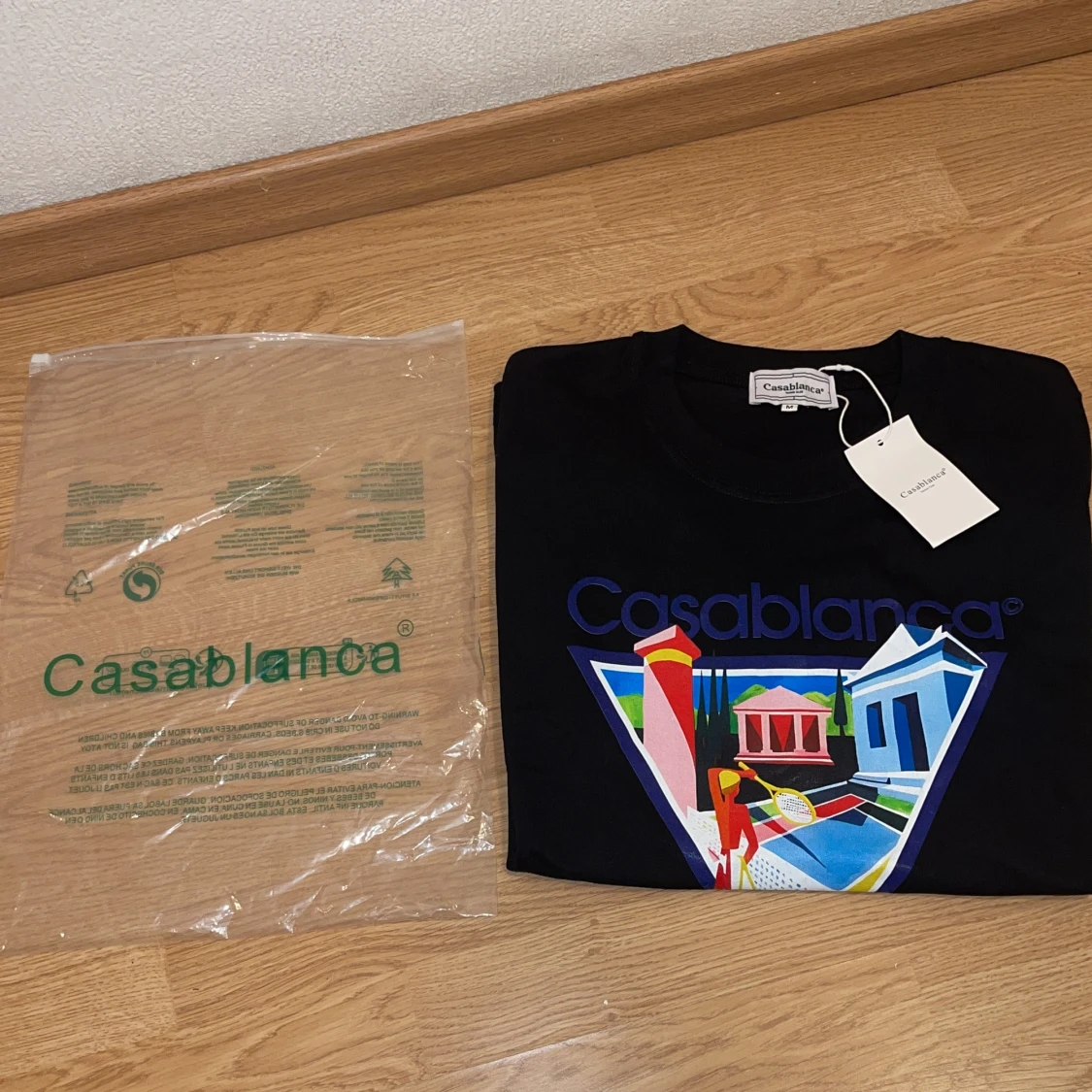 Svart Casablanca Tennis Club t-shirt - 4