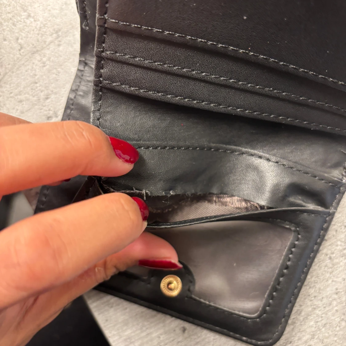 Svart quiltad plånbok YSL-inspirerad - 3