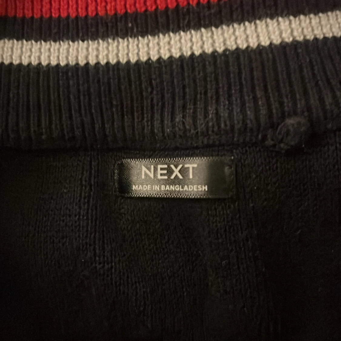 Mörkblå cardigan/kofta med zip från next stl.164/xs - 3