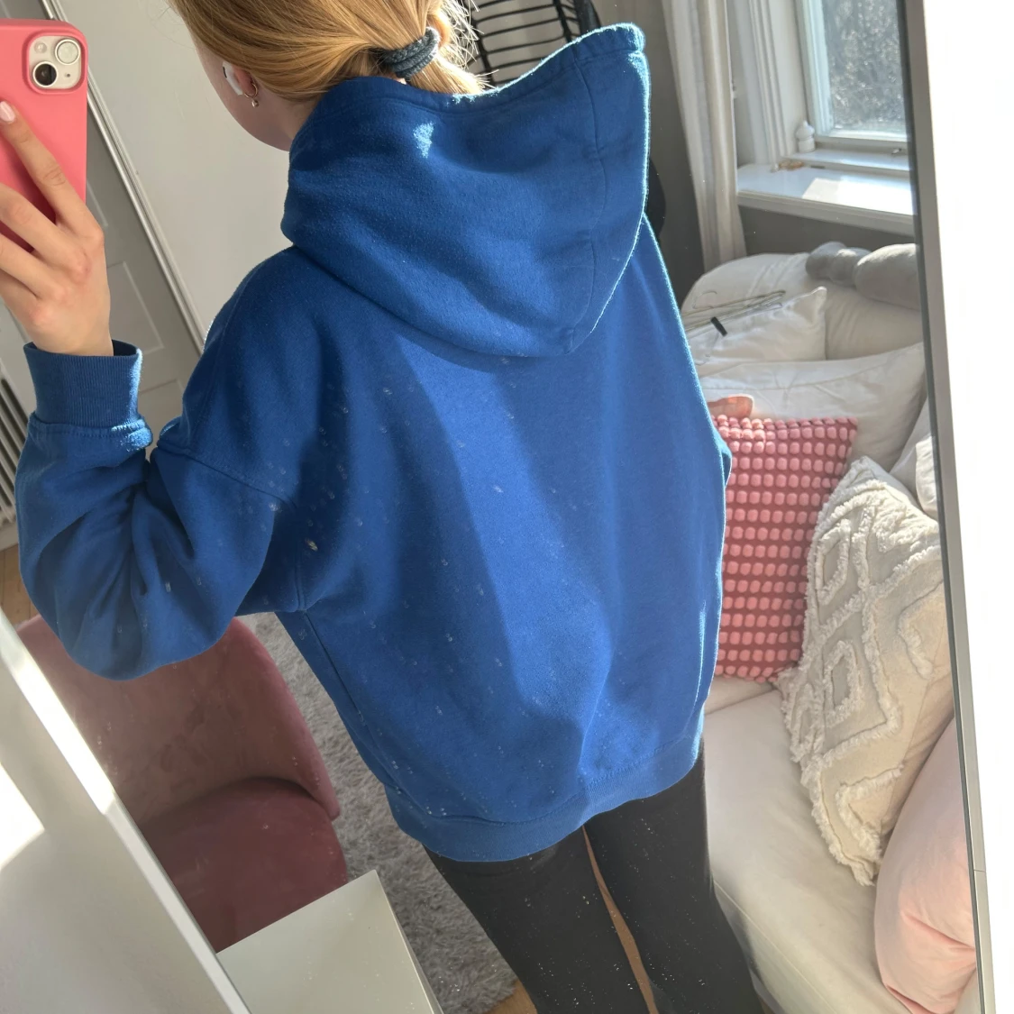 Blå hoodie från ZARA - 4