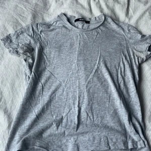 Ljusgrå t-shirt från Bik Bok - En  ljusgrå t-shirt från Bik Bok. 