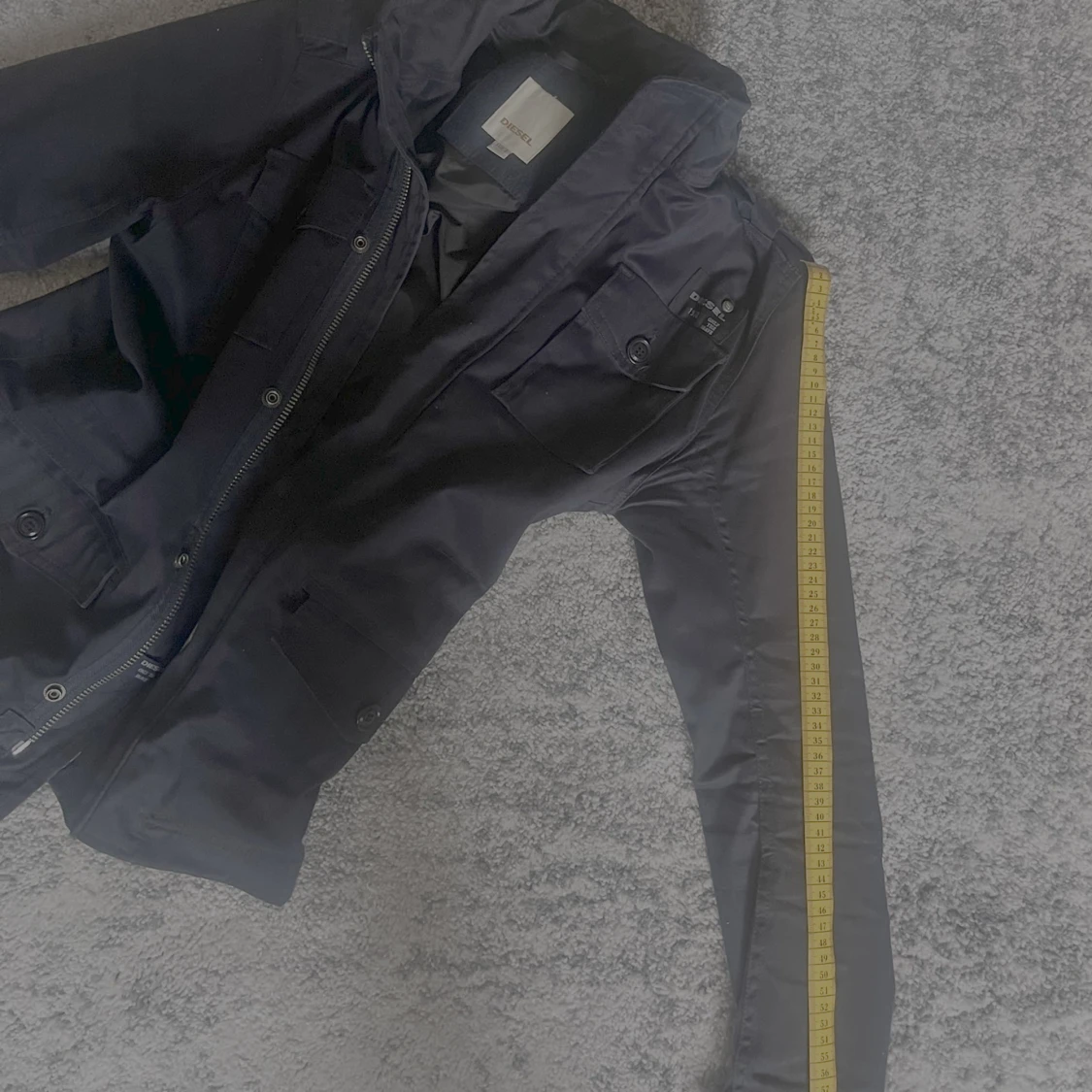 Blå/mörkblå Diesel field jacka  - 2