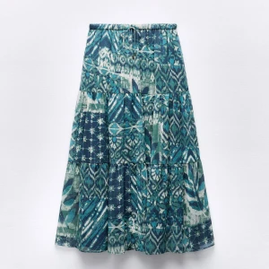 Mönstrad kjol zara - Jättebra skick❤️storlek L men passar S-L