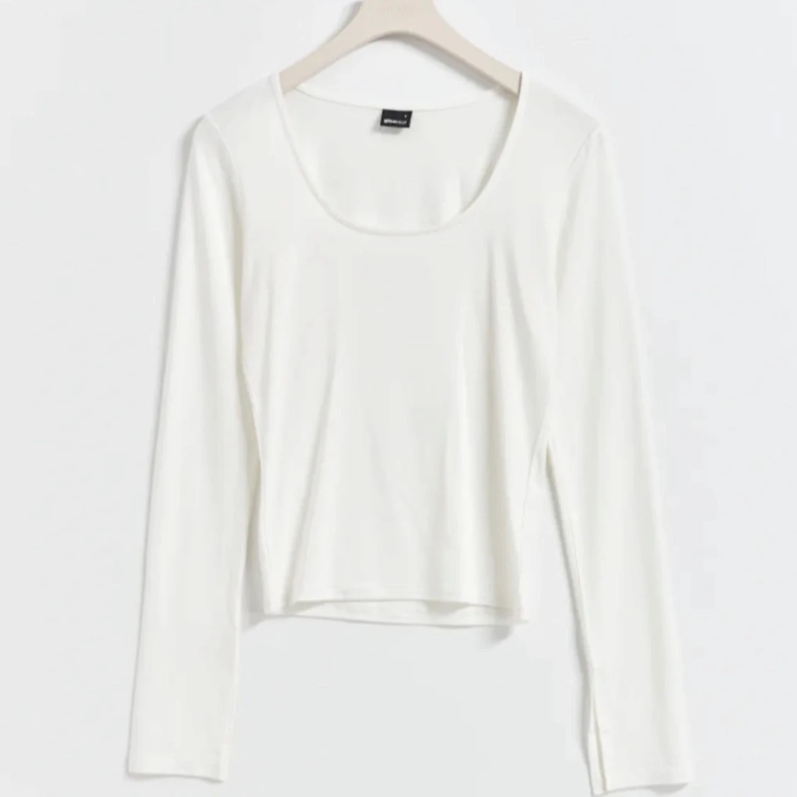 vit lång ärmad tröja - 2