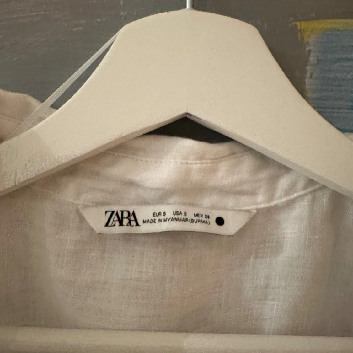 Vit trekvarts ärmad skjorta - 2