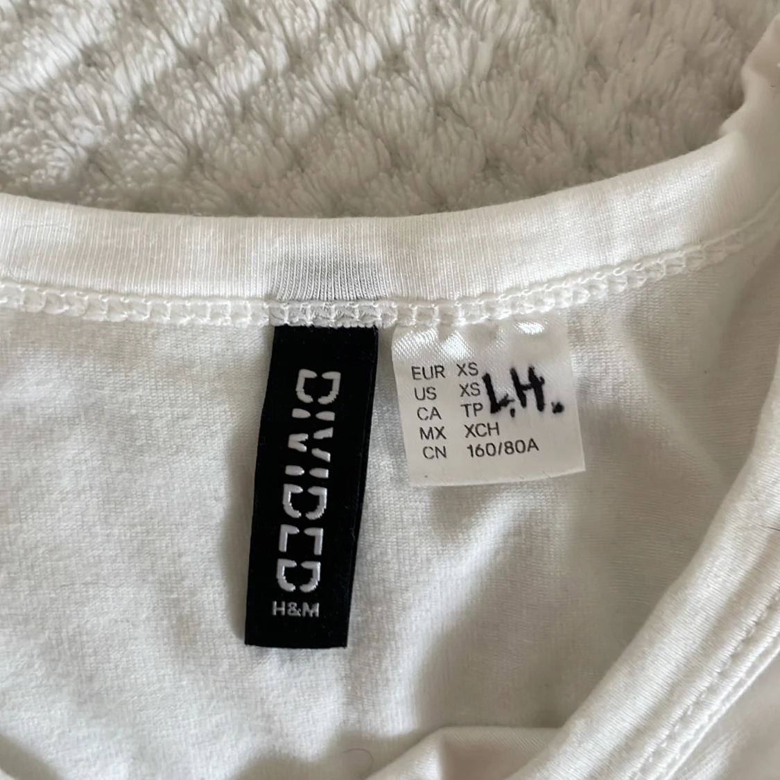 Vit knyt-topp från H&M Divided XS - 2