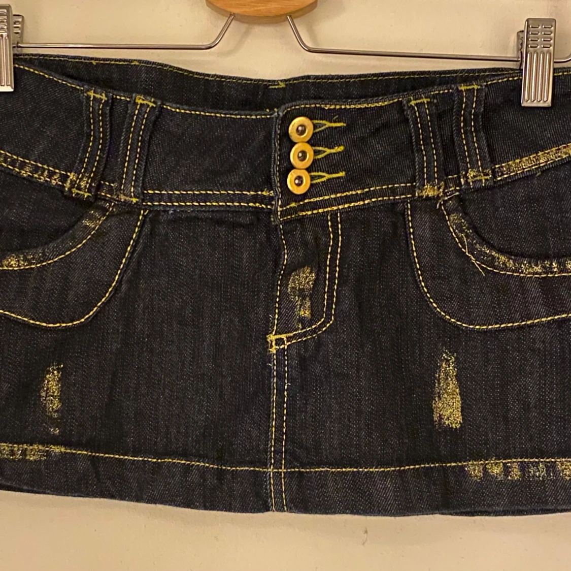 Ultra lowwaist jeanskjol - 1