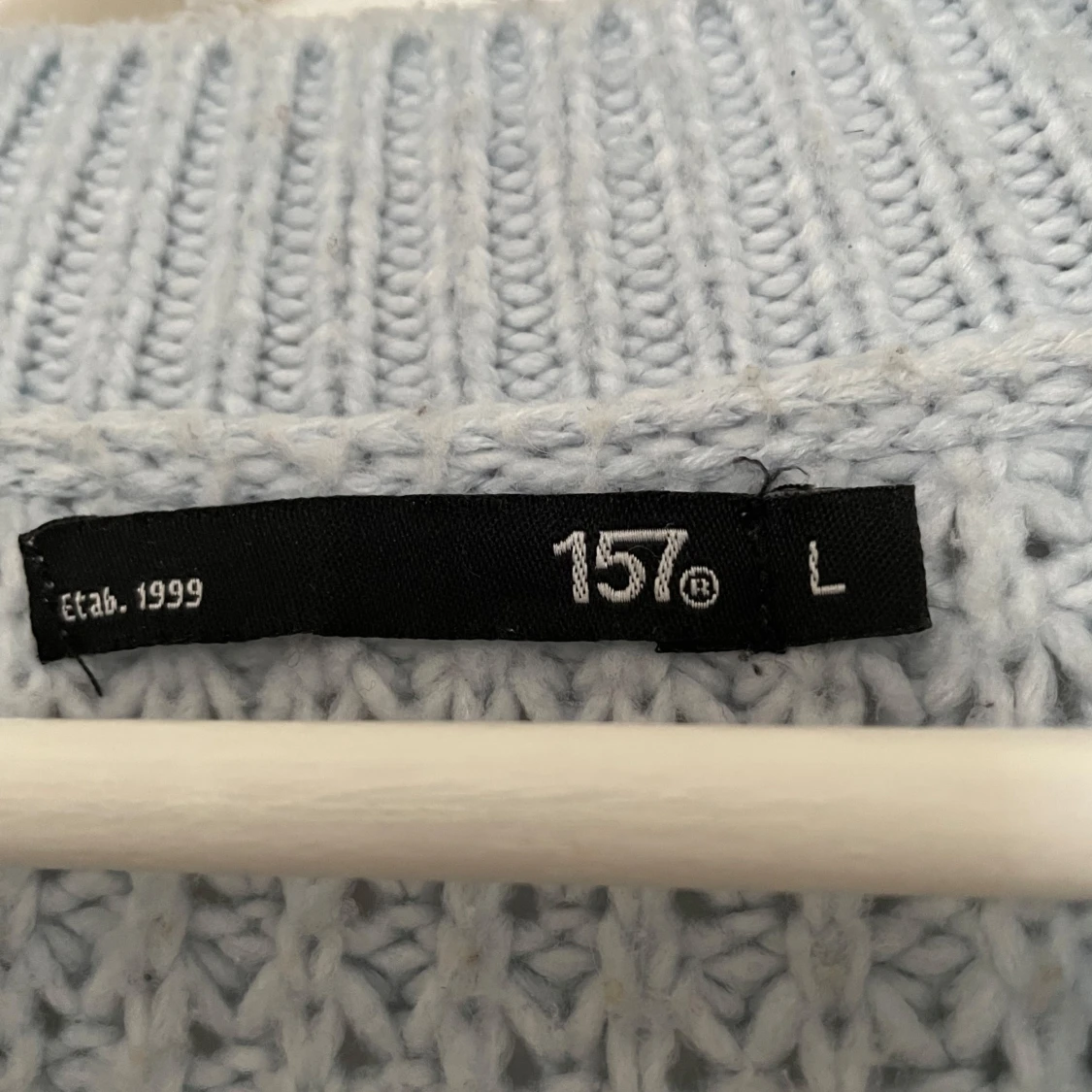 Ljusblå stickad tröja från Lager 157 - 1