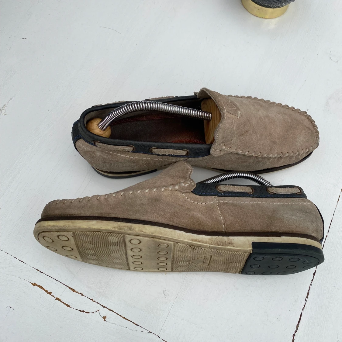 Beige mockaloafers från Wrangler - 2