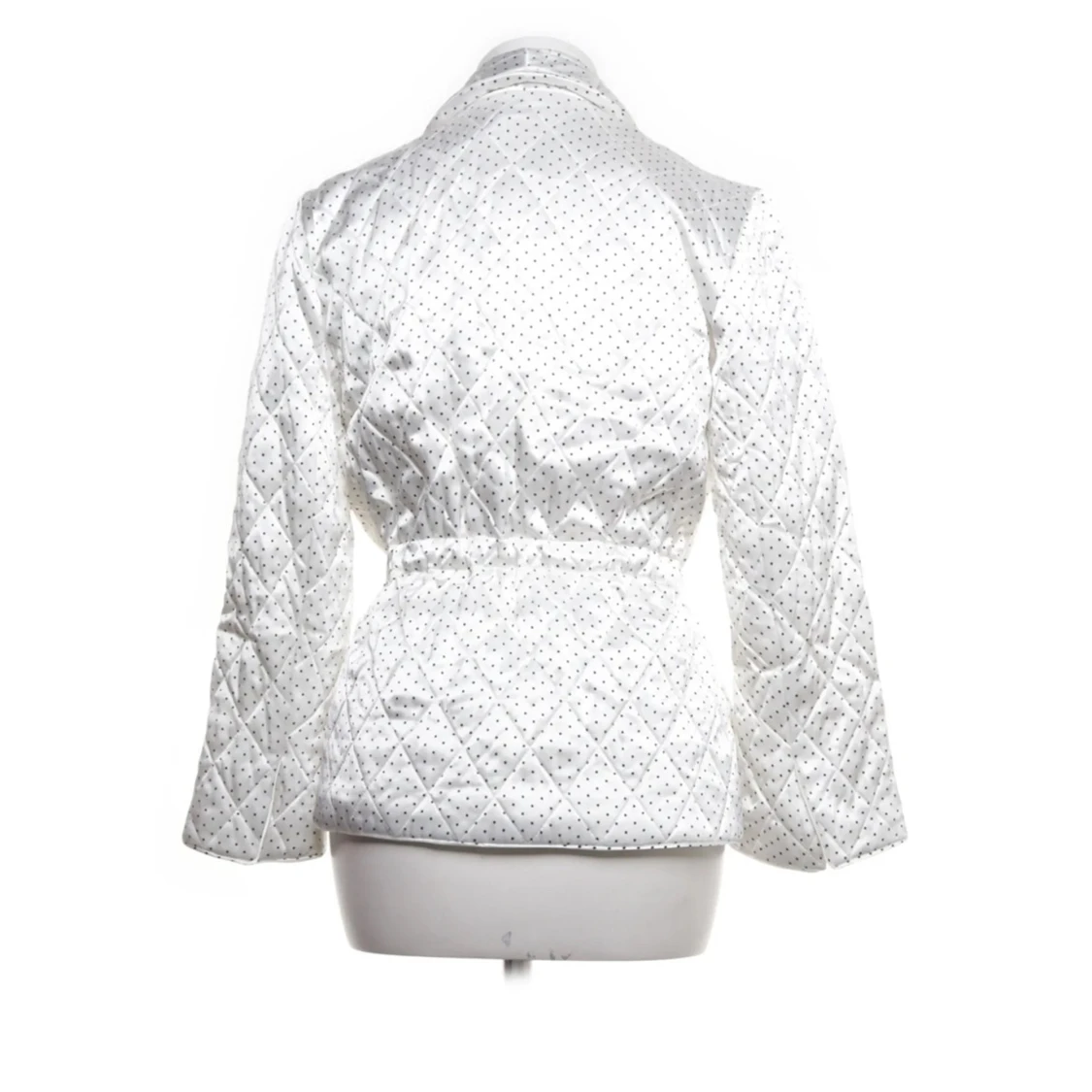 Vit prickig quiltad jacka från Ganni - 1