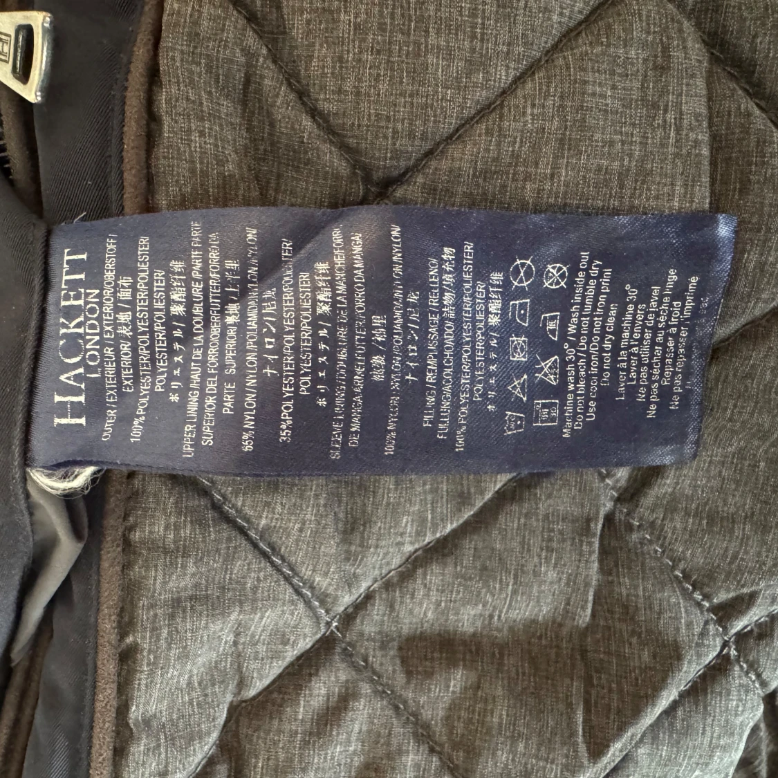 Mörkblå fodrad jacka från Hackett London - 3