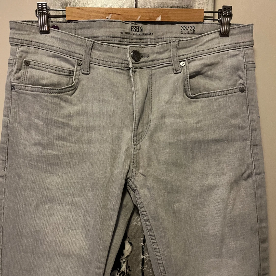 Ljusgrå jeans från FSBN - 1