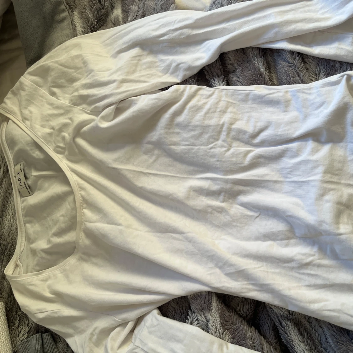 Vit långärmad topp från Lindex - 2