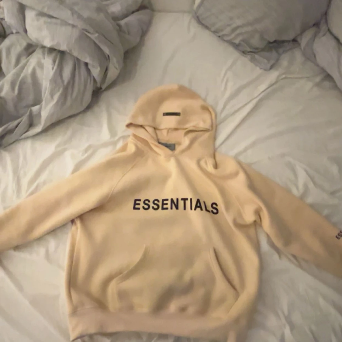 Beige Essentials Fear of God hoodie