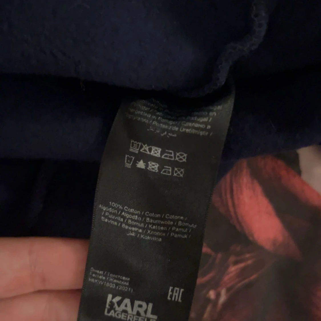 Mörkblå sweatshirt från Karl Lagerfeld - 3