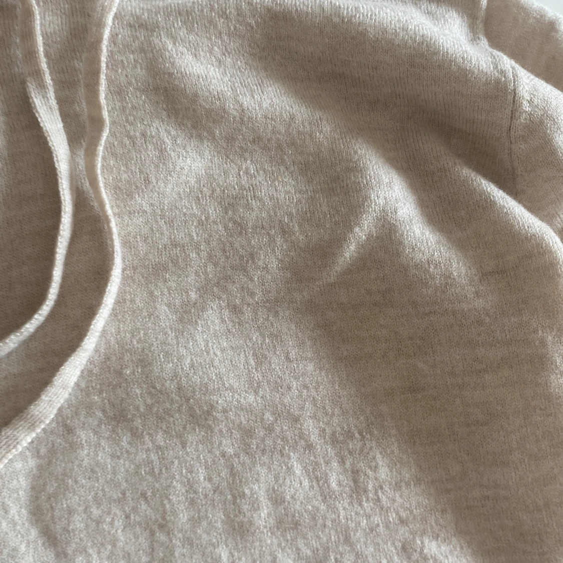 Beige hoodie i ull från Ahlqvist XS - 2