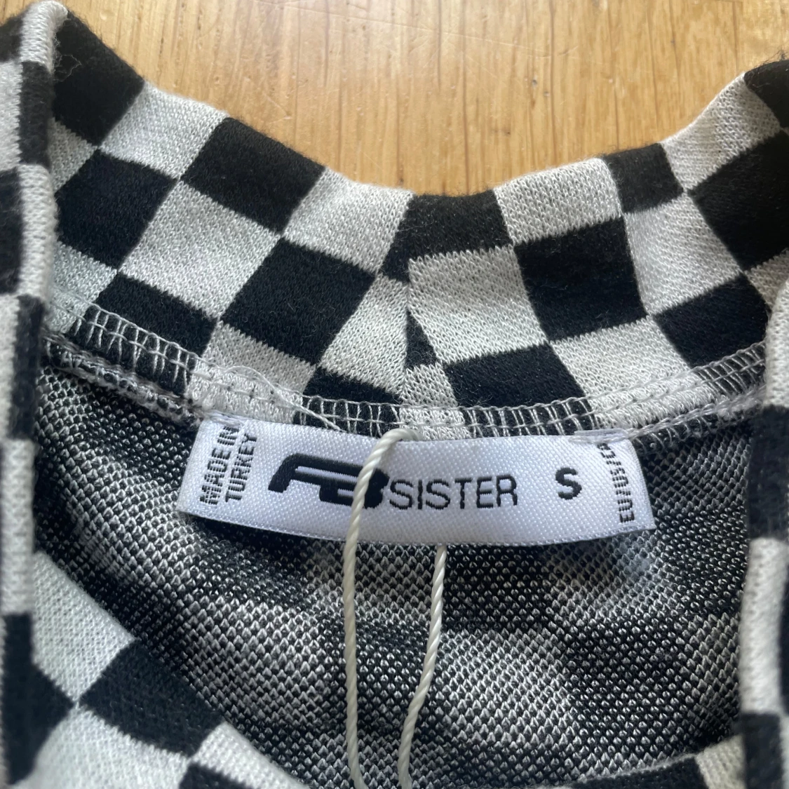 Svartvit rutig topp från new yorker - 1