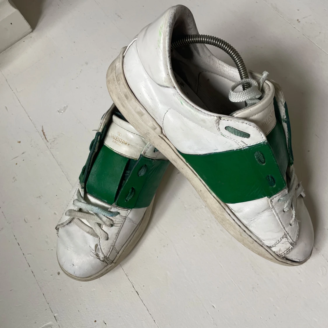 Valentino Open  vit/grön - 1