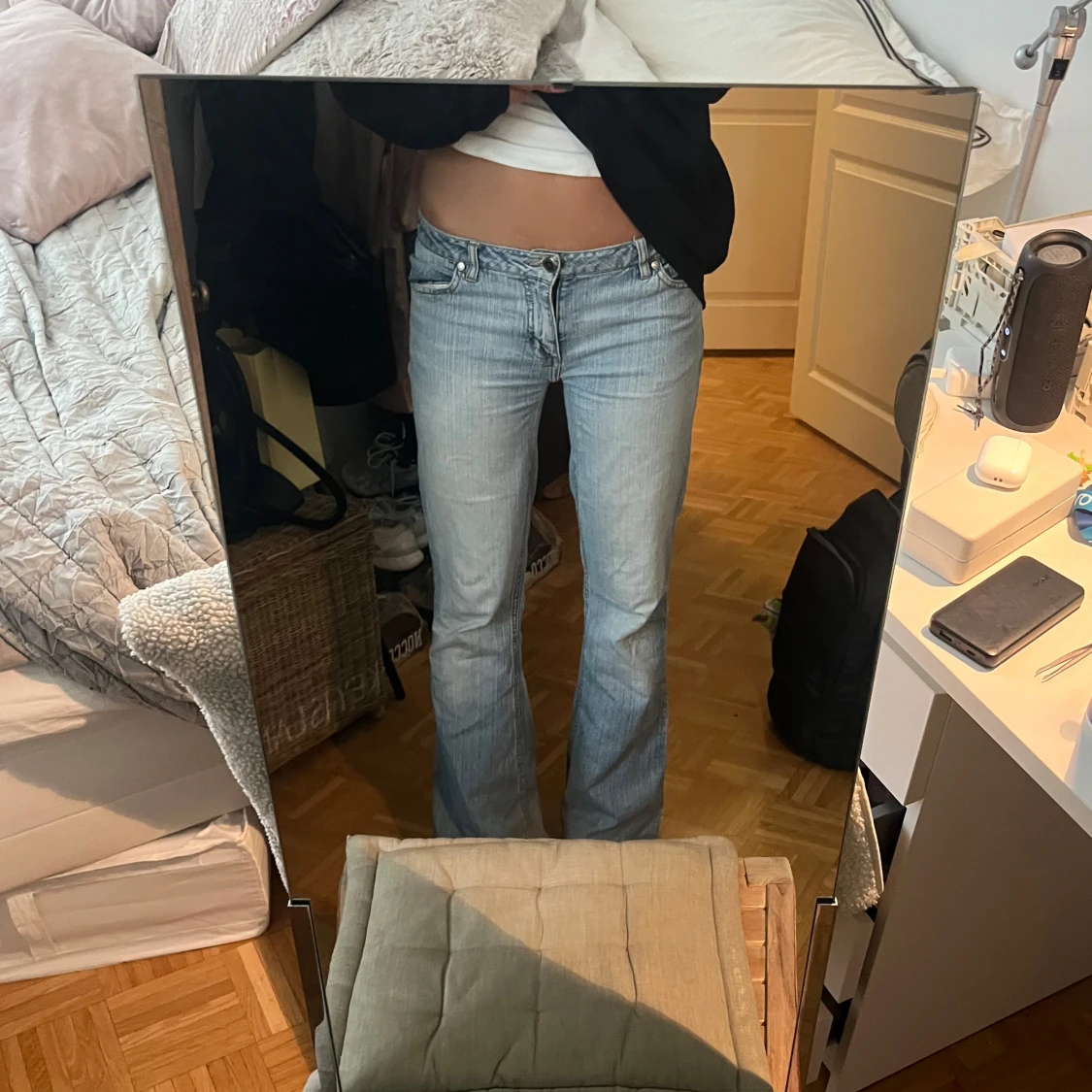 Ljusblå bootcut jeans only - 3