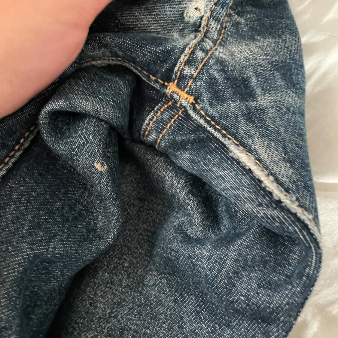 Levi's 501 blå jeans straight fit - 4