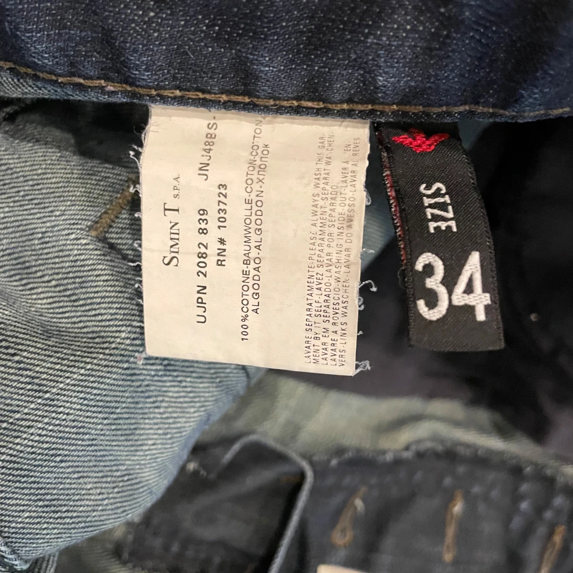 Emporio Armani blå jeans, stl 34 - 3