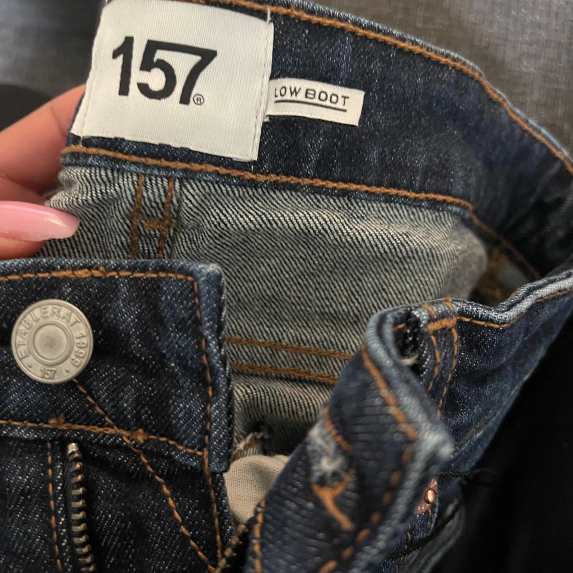 Blå bootcut jeans från 157 Low Boot - 1