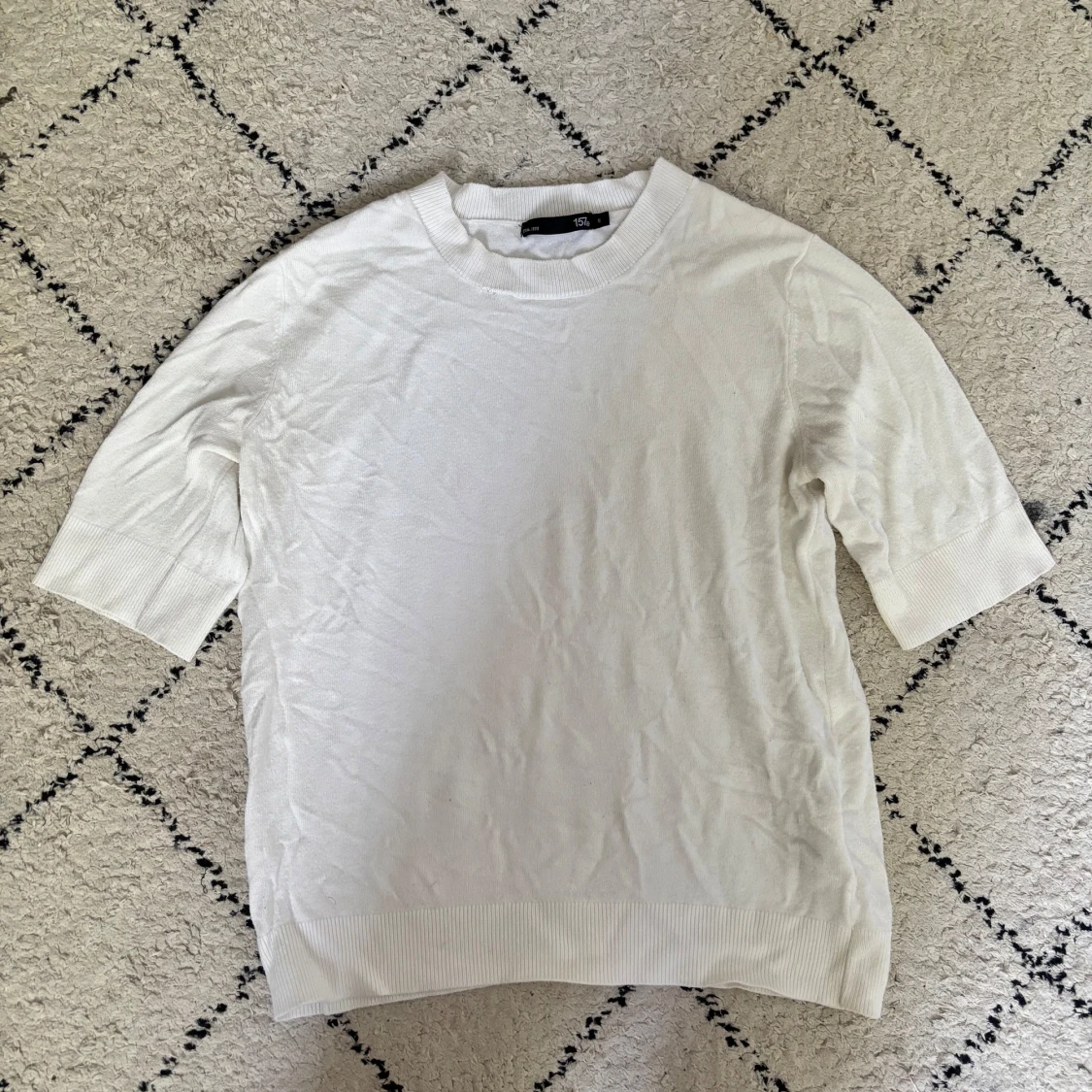 Vit stickad tröja från 157, S