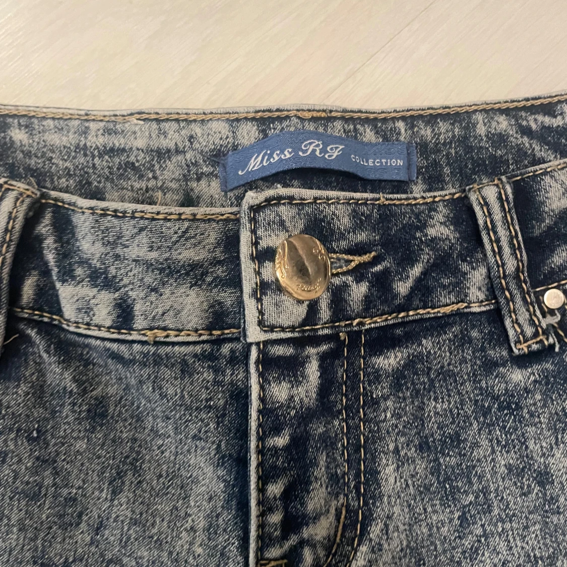 Miss RF grå jeansshorts - 2