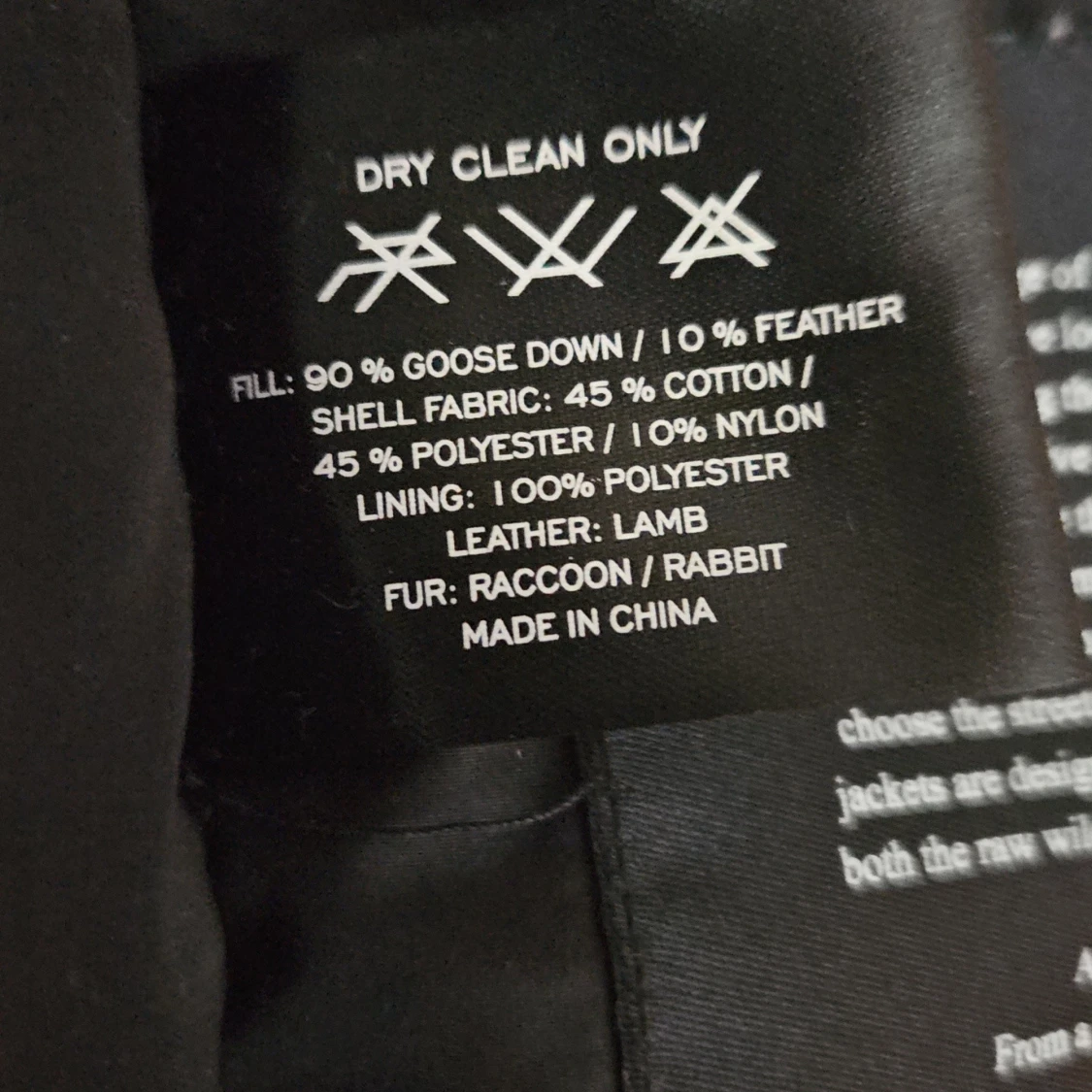 Svart dunparkas med päls från Cedrico - 3