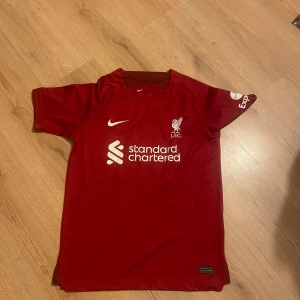 Liverpool Nike matchtröja Virgil #4 - Liverpool FC matchtröja från Nike i mörkröd polyester med vita tryck. Framsidan har klubbmärke, Nike-logga och sponsor, baksidan har 'VIRGIL' och nummer 4. Klassisk rund hals och korta ärmar, perfekt för dig som älskar fotboll och Premier League.