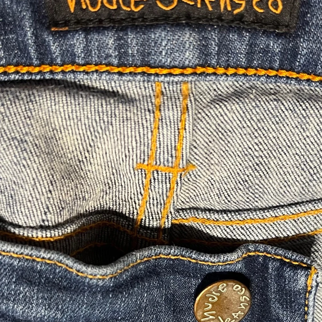 Blå slim jeans från Nudie Jeans Co - 4