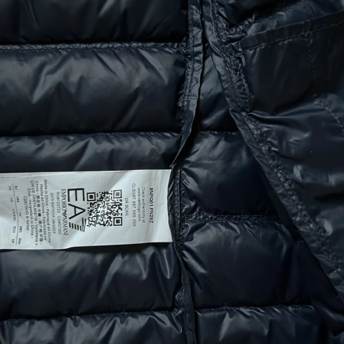 Fet Merin blå dunväst från EA7 - 3