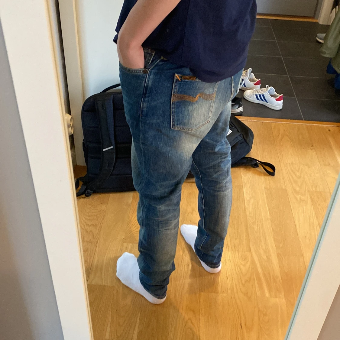 Blå Nudie Jeans - 1