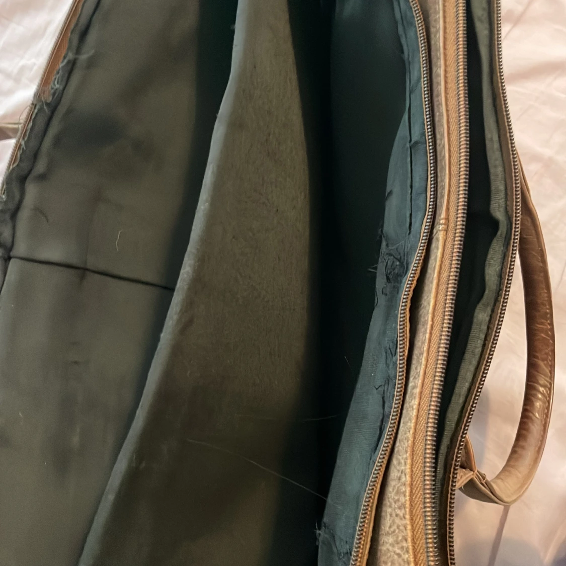 Brun skinn portfölj  - 3