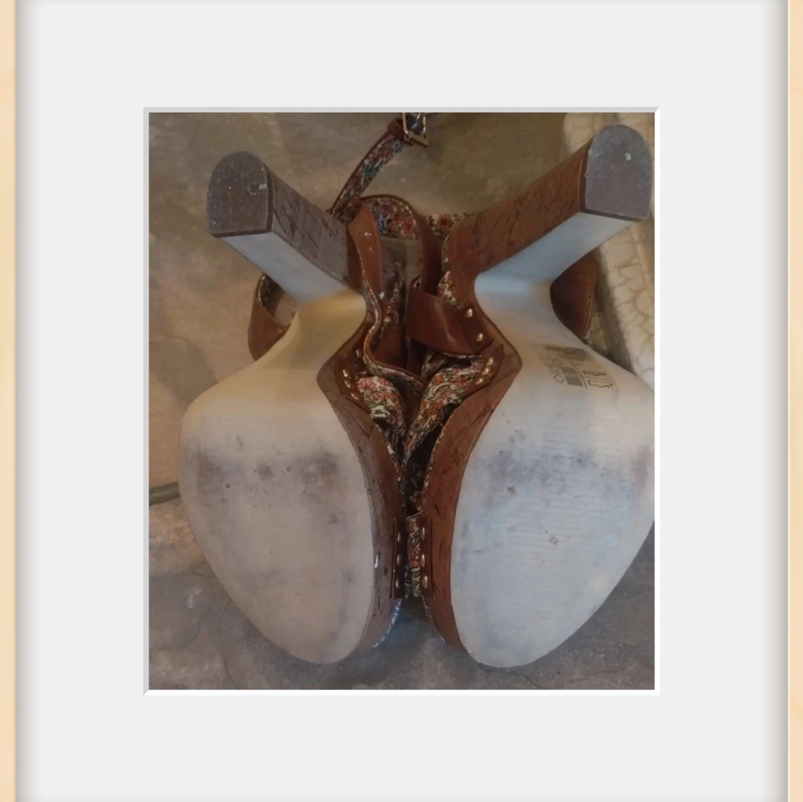 Blommiga platåsandaler från H&M - 4