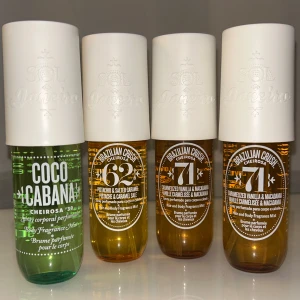 Sol de Janeiro mister - Säljer Sol de Janeiro body mister 90ml, 1st cheirosa ’39, 2st cheirosa ’71, samt 1st cheirosa ’62. Full flaska: 200, halv flaska: 100.