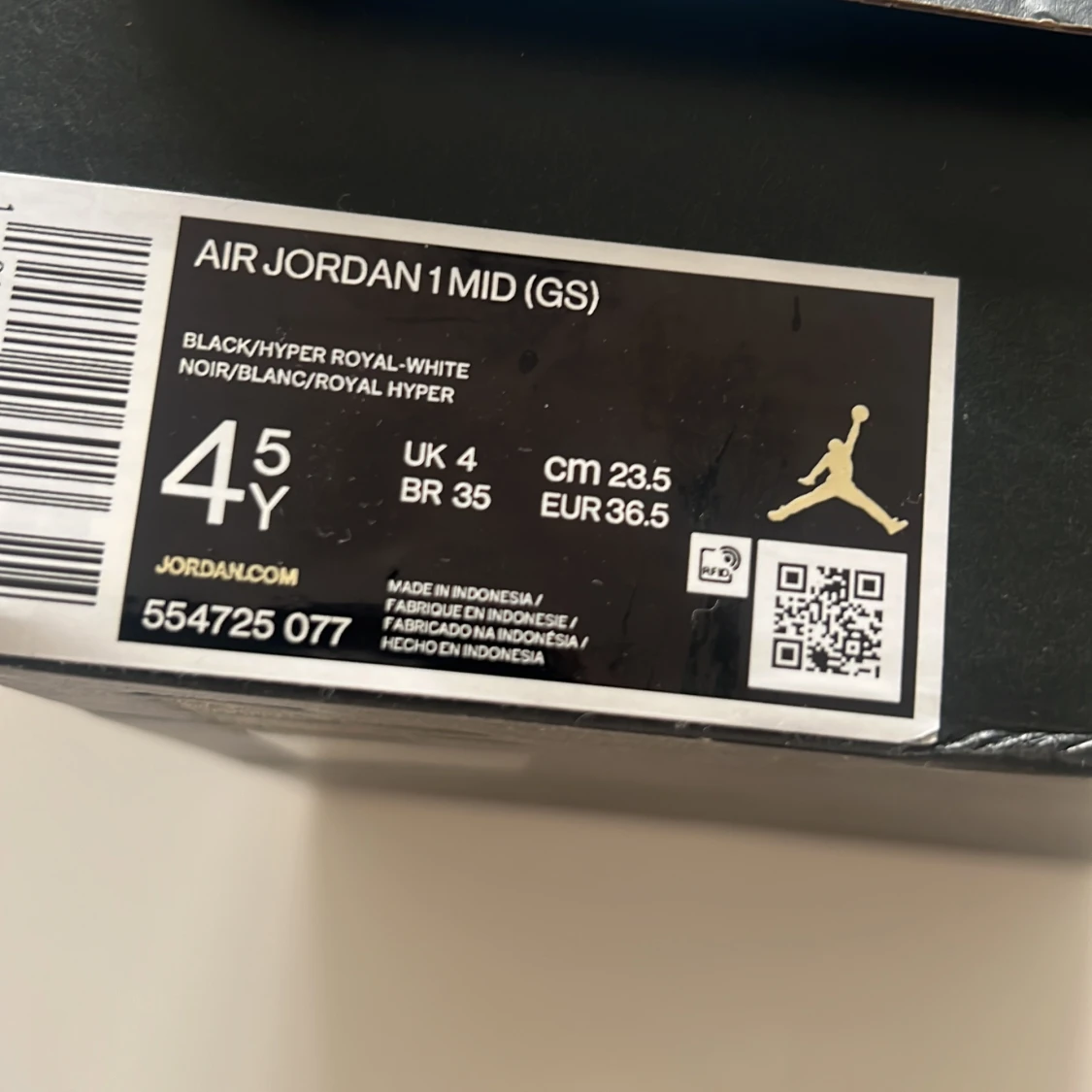 Nike Air Jordan 1 Mid Royal/Black 36.5 /37 - 2