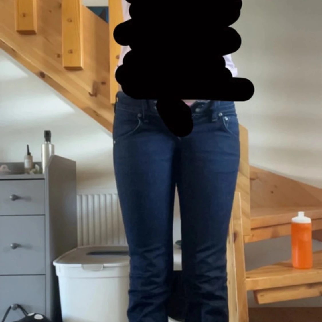 Mörkblå bootcut jeans från Lee - 2