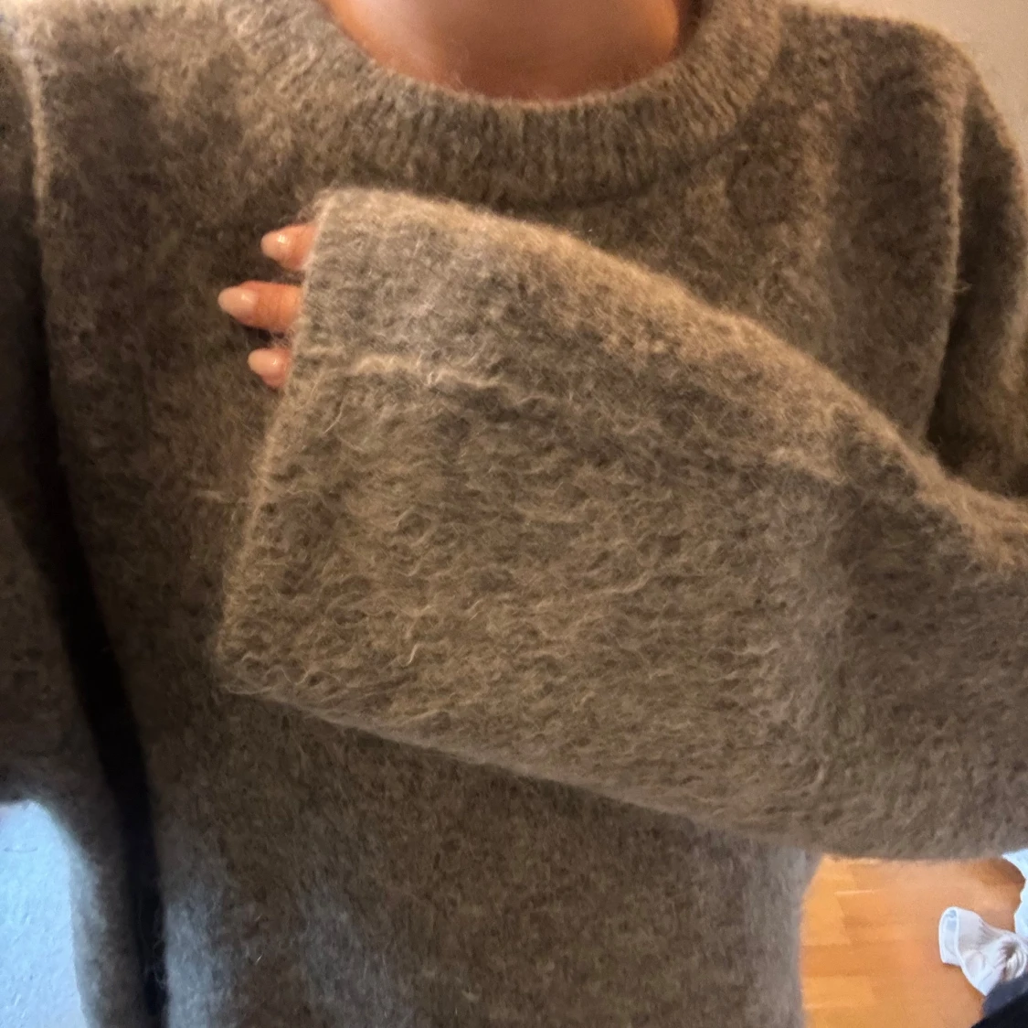 Mohair stickadtröja  - 2