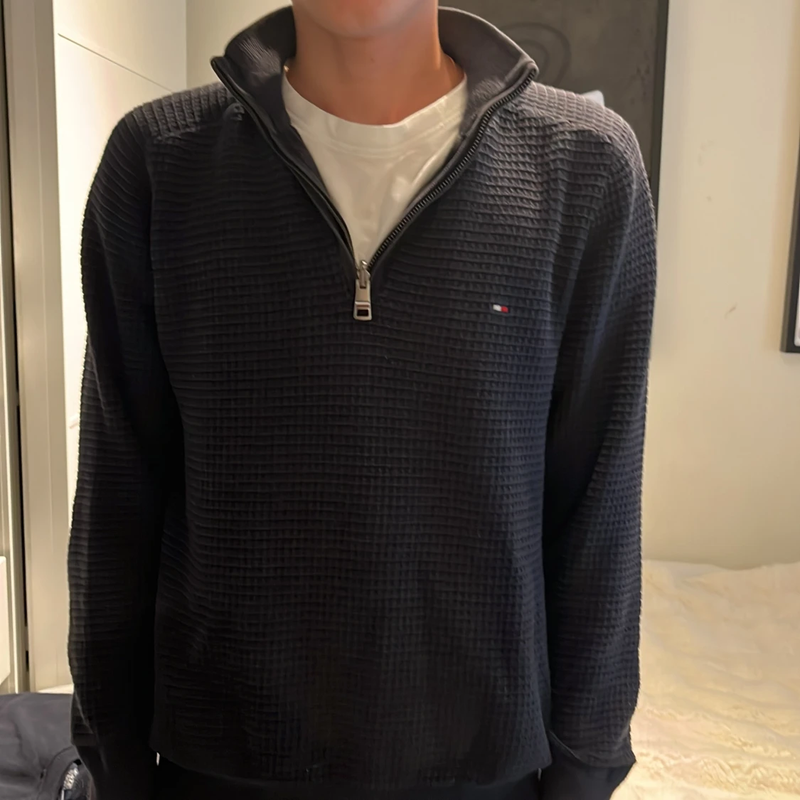 Svart half zip tröja Tommy Hilfiger - 3