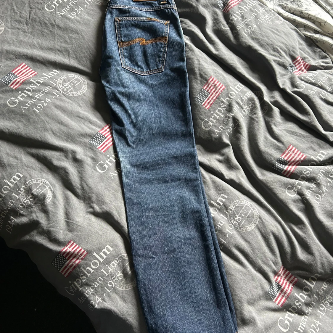 Blå Nudie Jeans - 1