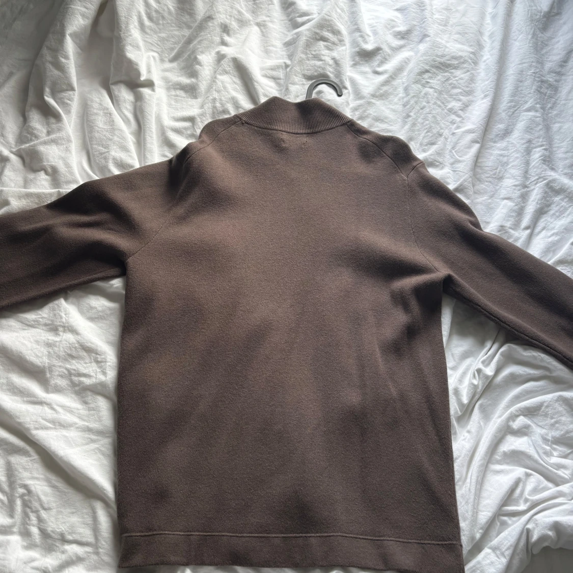 Brun stickad cardigan tröja från Massimo Dutti - 1