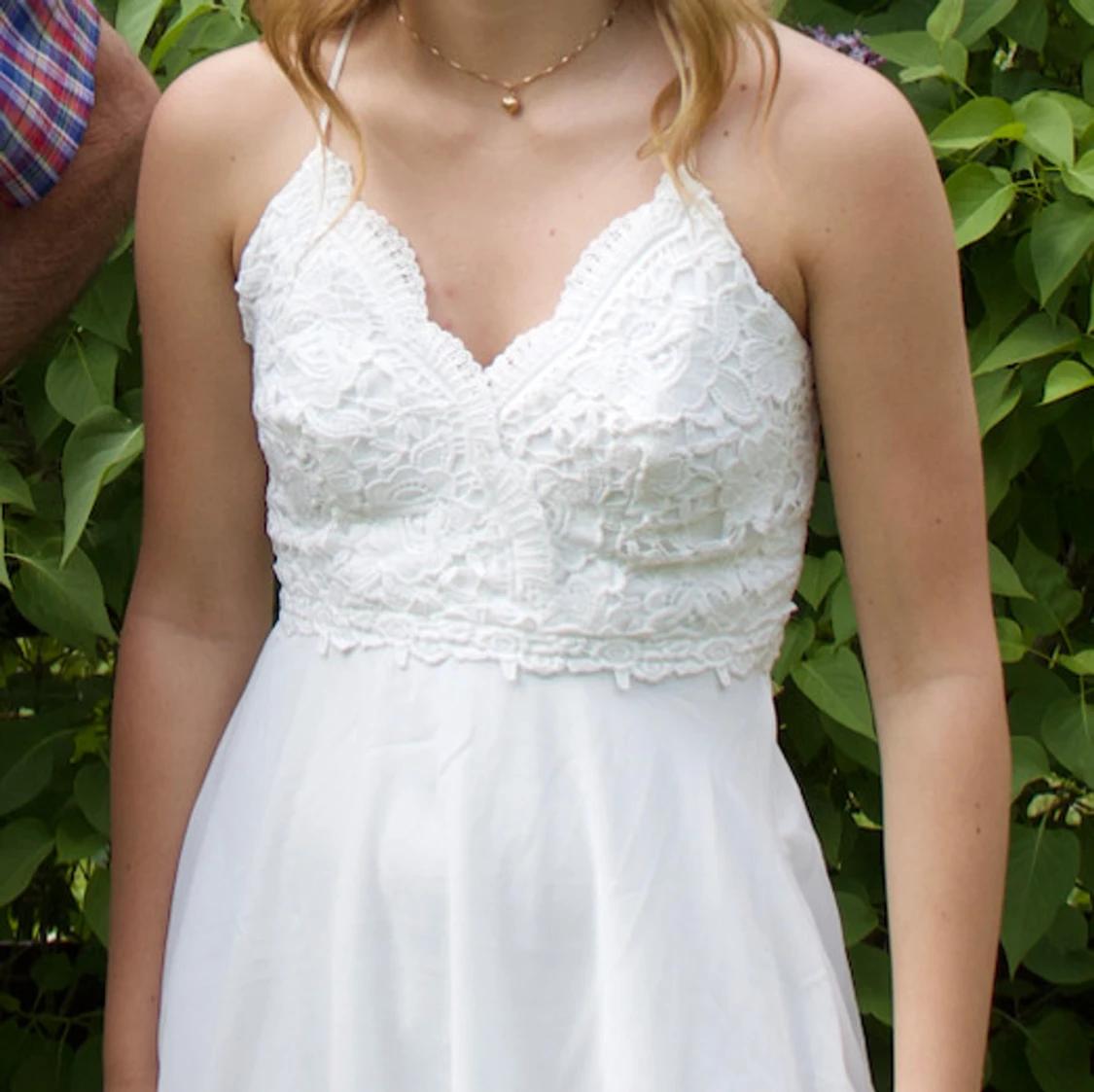 Vit studentklänning