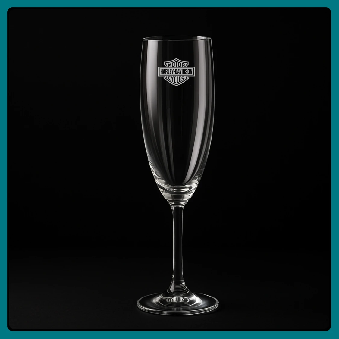 Champagneglas - Harley Davidson