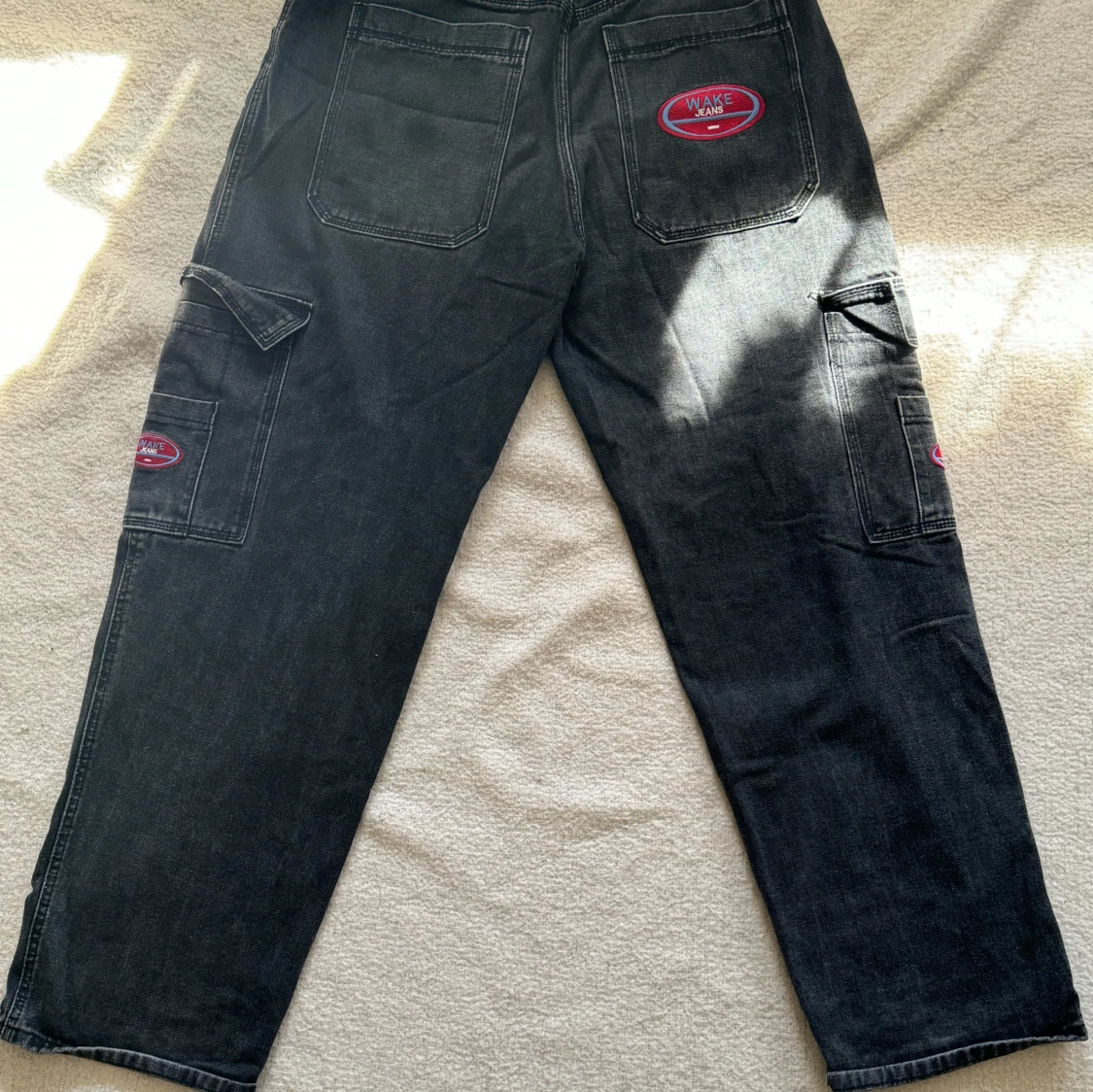 Svarta cargopants från Wake Jeans - 1