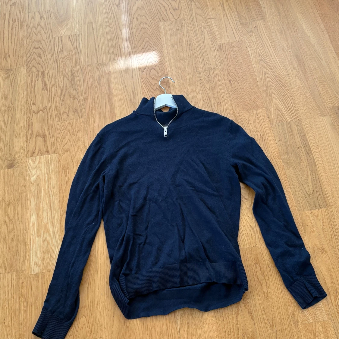 Mörkblå half zip tröja Jack & Jones XS