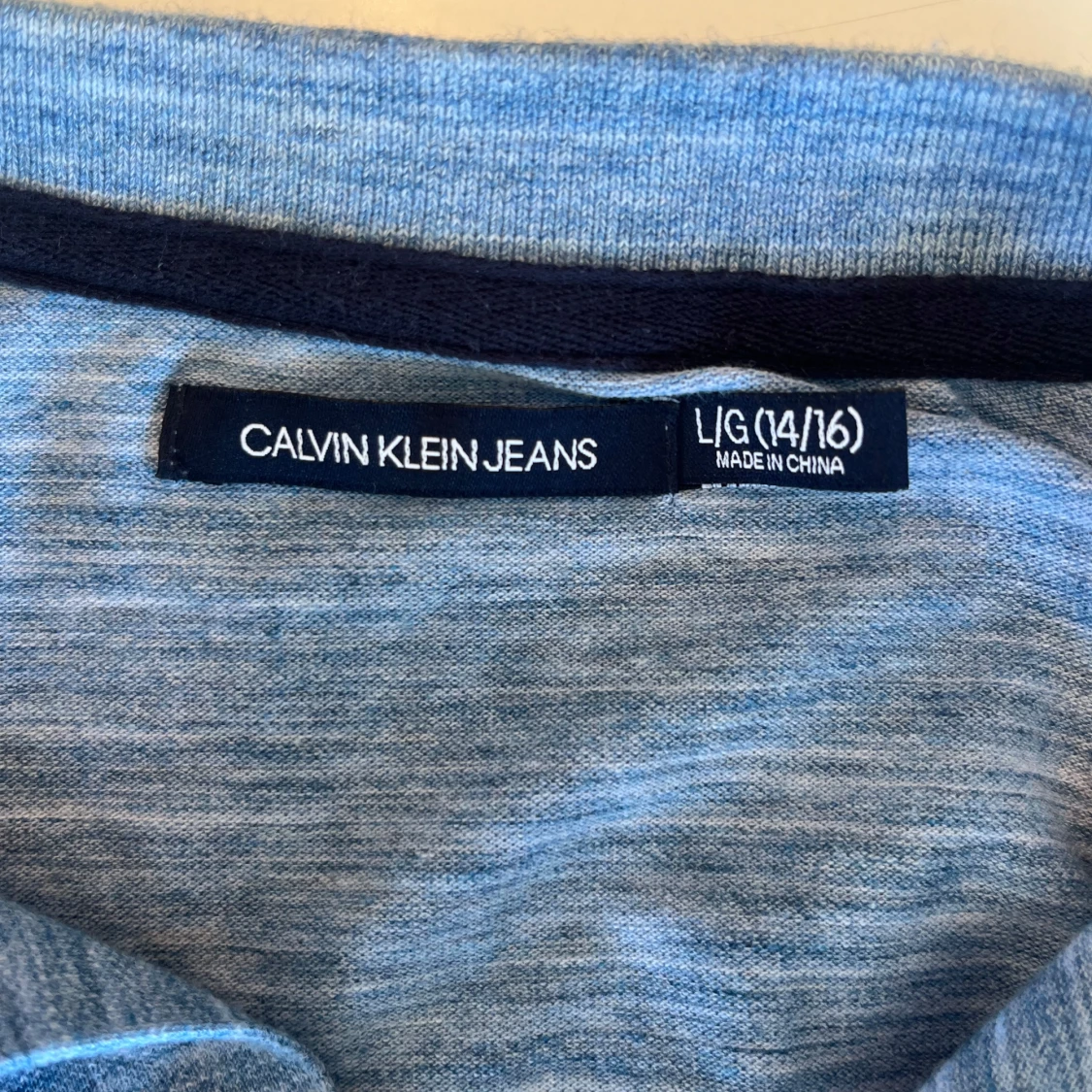 Blå pikétröja Calvin Klein Jeans - 4