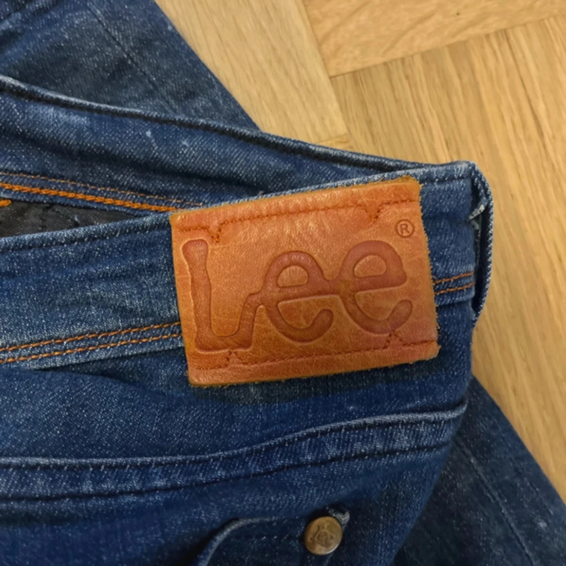 Blå bootcut jeans från Lee - 3
